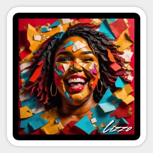 Lizzo // Paper Art Sticker